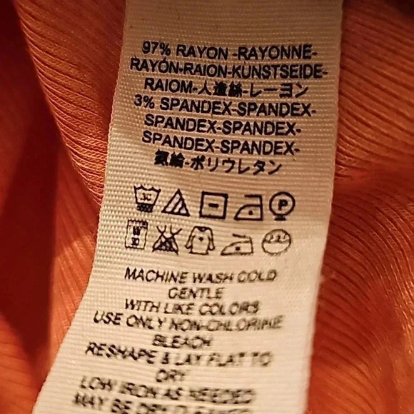 We The Free peach long asymmetrical tunic - Picture 10 of 10